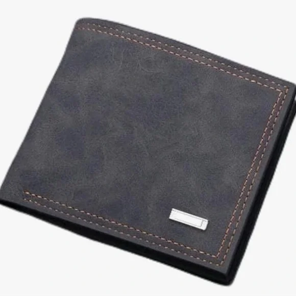 Vintage Men's Pu Leather Wallet,Retro Leather Large Capacity (058) - Picture 2 of 3